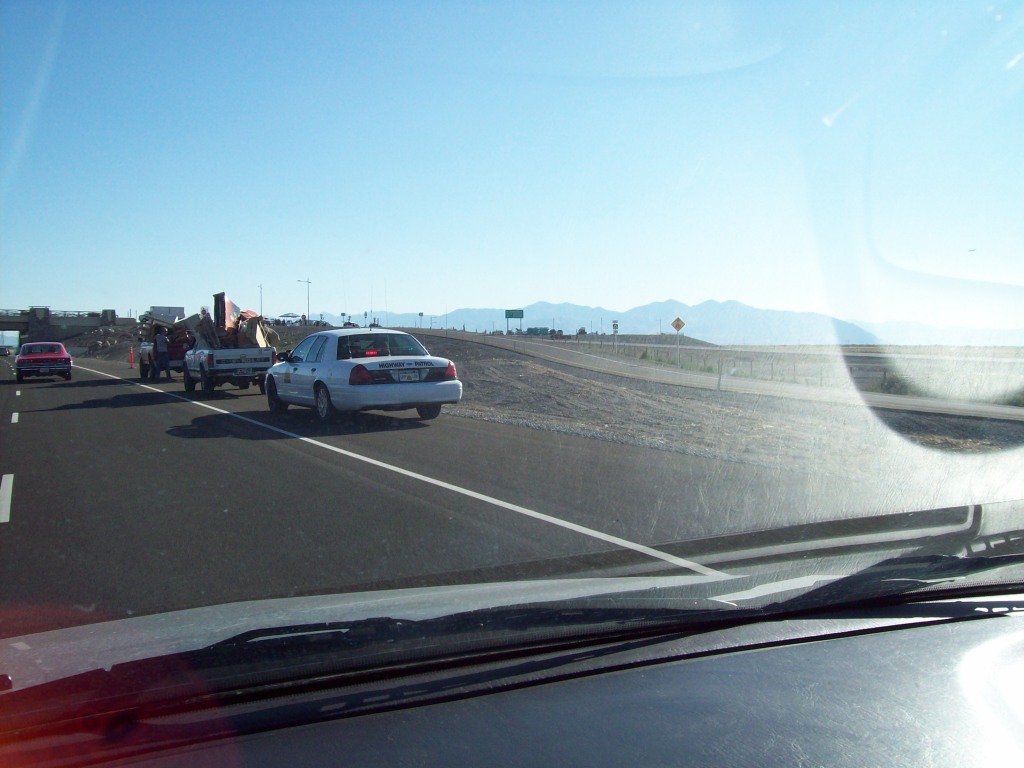 UHP already giving its first ticket and not for speeding, surprisingly (Legacy Parkway has a mandated 55 mph limit)